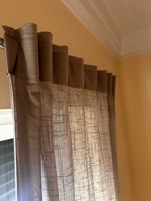 Cortinados IKEA + Varão Completo IKEA – Como Novos
