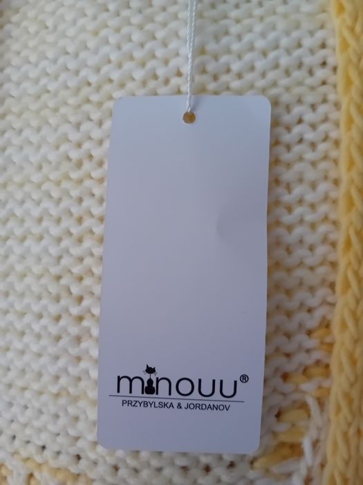 NOWY damski akrylowy sweter (kardigan), rozm. L/XL