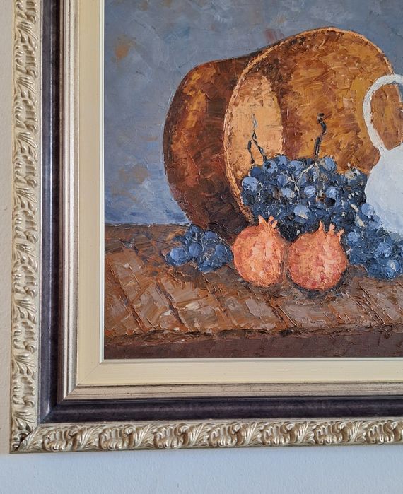 Quadro espatulado natureza-morta