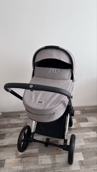 Cybex Priam 4.0 коляска 2 в 1 Mirage Grey шасі Chrome Black