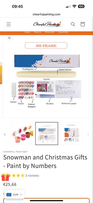 CHEERFUL PAINTING - Tela de pintura por numeros