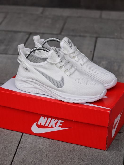 Кросівки Кроссовки Nike Мужские White Grey Серый Белый Сірий Білий Кросовки демісезон