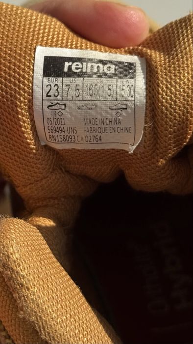 Reima tec демісезонні дитячі черевики 23 розмір