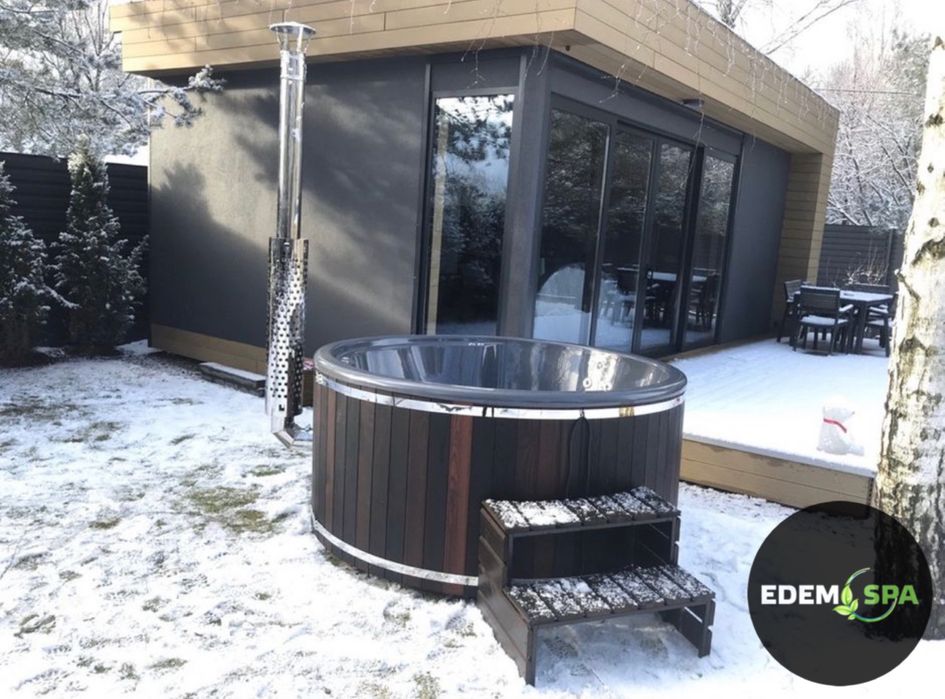 Чан на дровах! Виробник! Спа купель! Купіль з джакузі! Баня офуро!