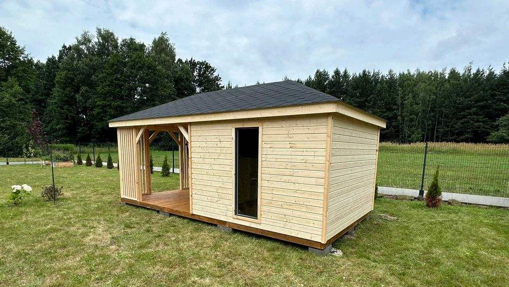 Domek ogrodowy 3x6, Altana, Domek narzędziowy, Altanka, Wooden Mansion