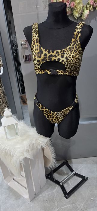 Qso bikini pantera dwuczęściowe xs s