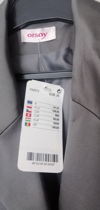 Sukienka z żakietem, Orsay, r. 34