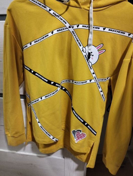 Bluza skechers żółta z królikiem  rozmiar s