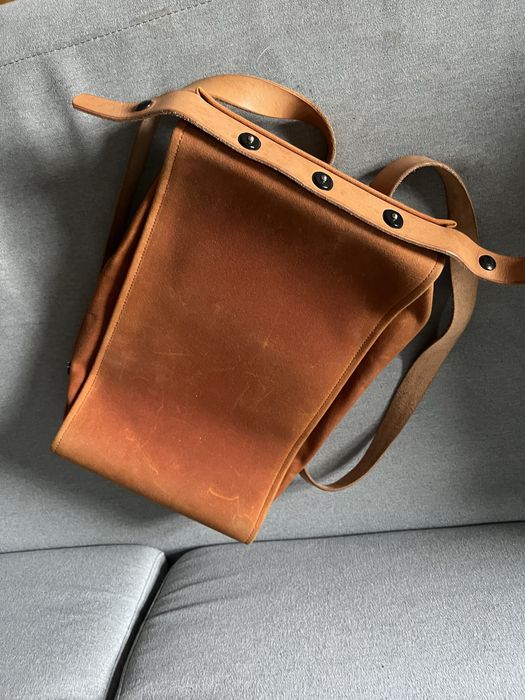 Plecak cafe racer skóra