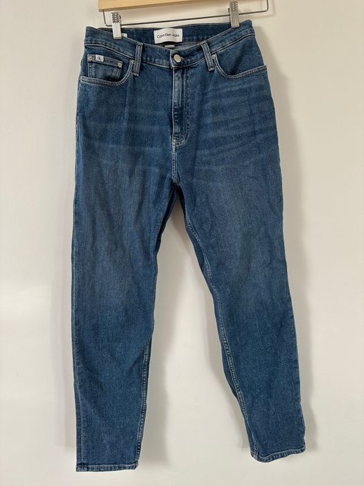 Niebieskie dżinsy Calvin Klein Jeans mom jeans