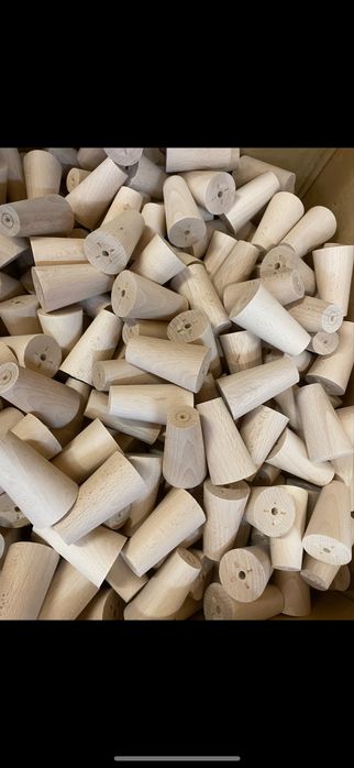 Nóżki toczone stożek 42x25x80