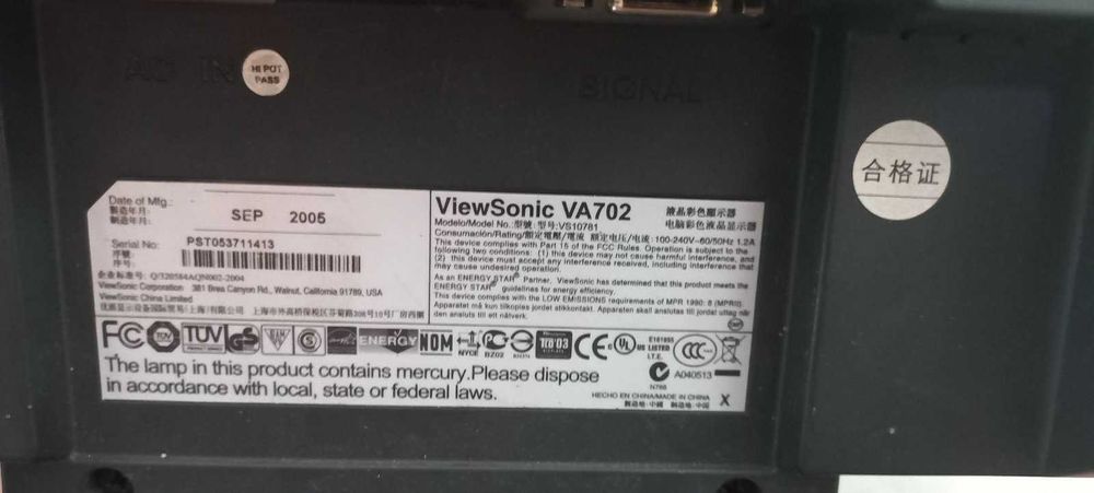 Монітор     ViewSonic