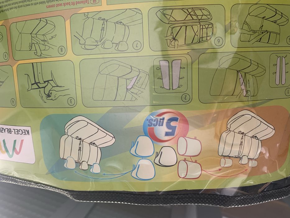 Capas protetoras de estofos novas