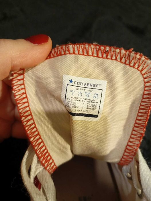 converse czerwone rozmiar 35