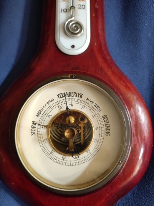 Barometr holenderski oryginalny ArtDeco