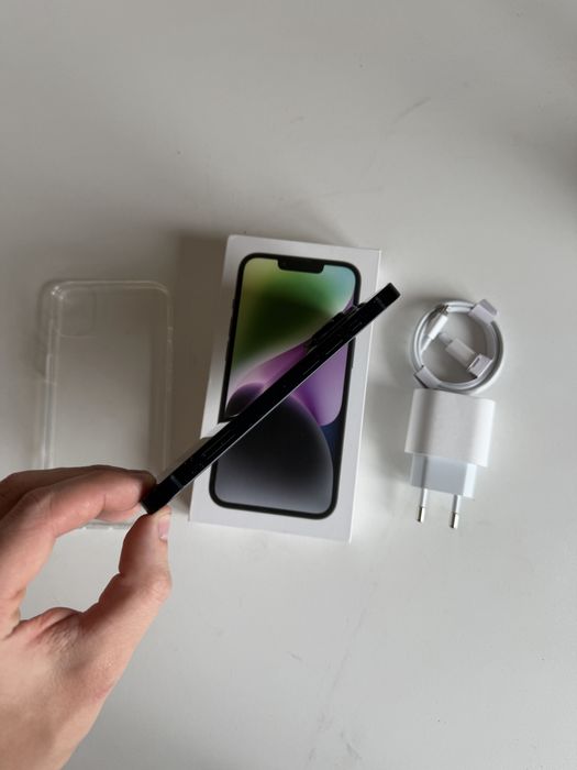 iPhone 14 128gb czarny bateria 100% komplet