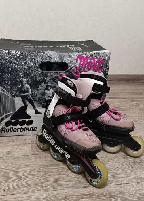 Ролики Rollerblade 33-36,5 розовые