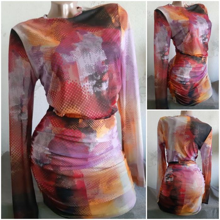 Платье цветное,новое