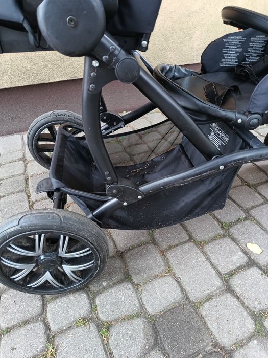 Wózek podwójny Bebetto 42 bliźniaczy rok po roku