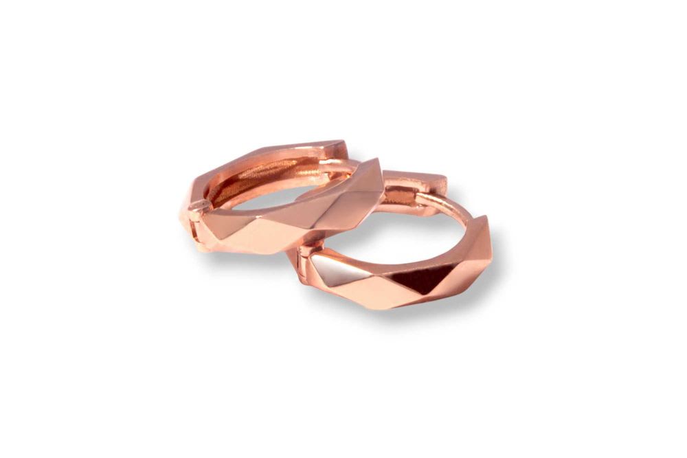 Сережки конго із червоного золота