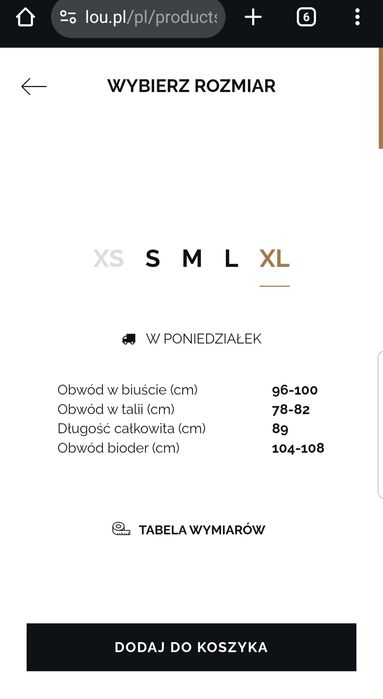 LOU Mea rozmiar XL