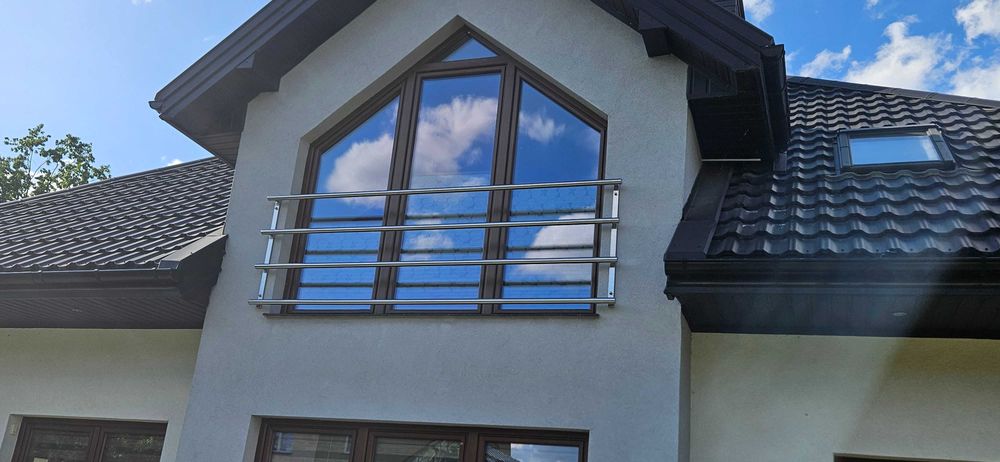 Balustrada całoszklana, balustrady ze szkła, balustrada francuska