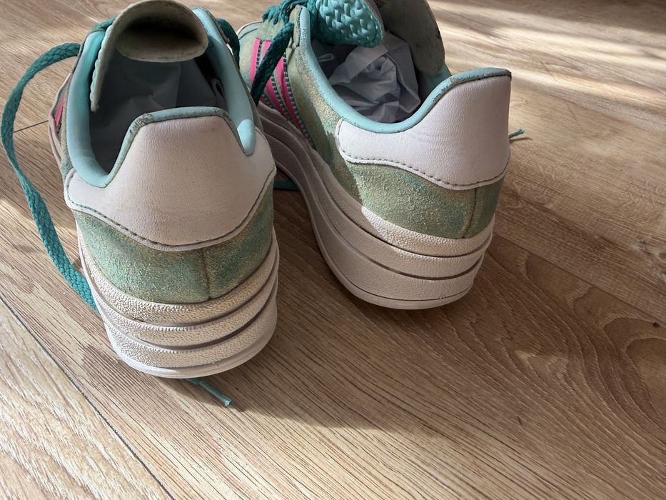 Adidas Gazelle Bold Platform 36 2/3 (22.5 cm) Mint / Pink ID7026