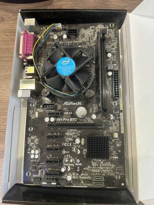 Материнская плата ASRock H 81 pro btc