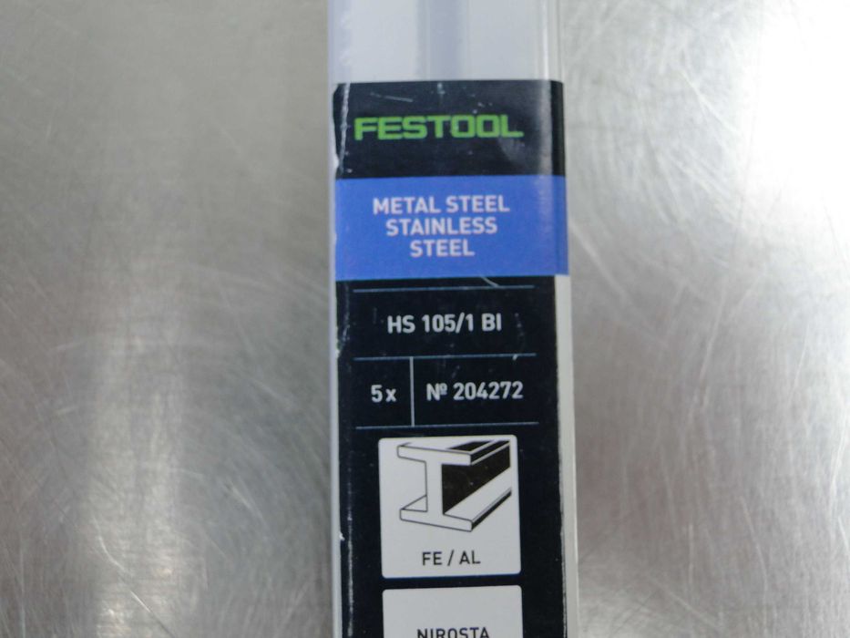 Festool 204272, Brzeszczot do wyrzynarki HS 105/1 BI, 5 sztuk, Nowe