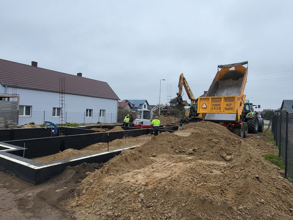 Piasek zasypka fundamentów żwir wymiana gruntu