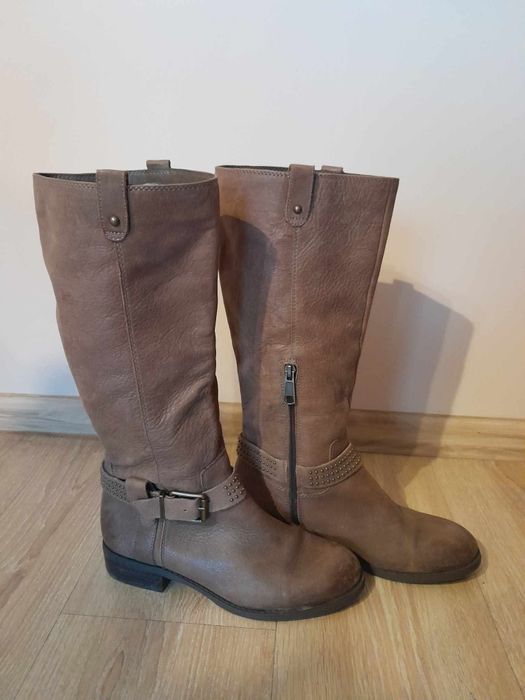 Skórzane kozaki przejściowe Jessica Simpson