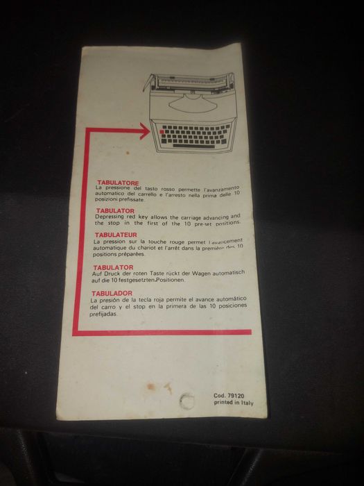 Máquina de Escrever Vintage Antares Underwood 19 – Como Nova!