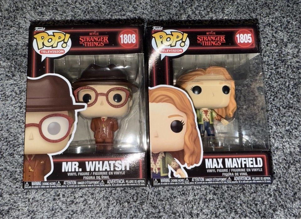 Funko Pop TV #1805 Max Mayfield  #1808 Mr. Whatsit Stranger Things 5
