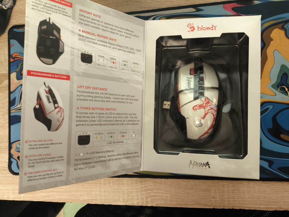 Игровая мышь Bloody W95 Max (Naraka Bladepoint Edition)