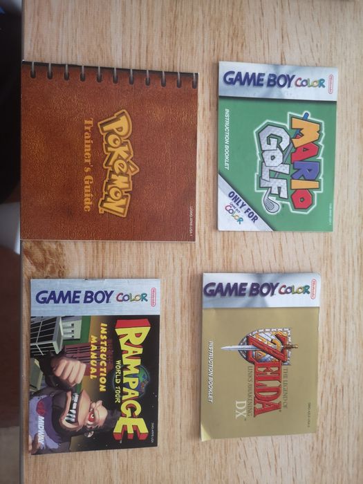 Manuais Gameboy Color Pokemon Mario Golf Rampage (EUA)