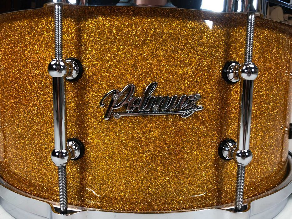 Polmuz Maple Snare 14" x 6,5" | Gold Sparkle | Die-Cast | 10 Lugs