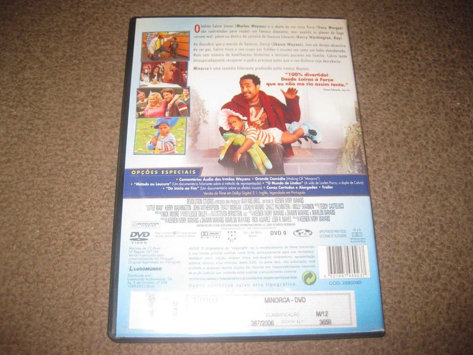 DVD "Minorca" com Marlon Wayans