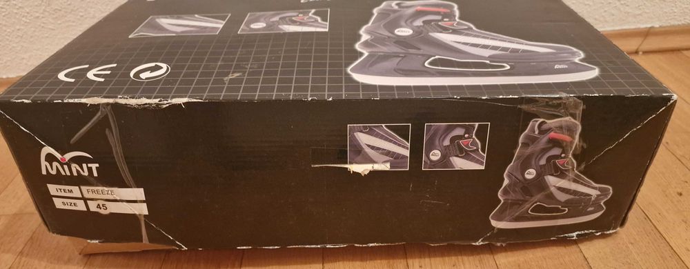Коньки ледовые mint ice skate 45 р (новые)