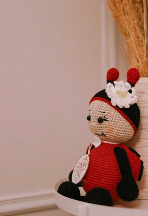 Joaninha amigurumi
