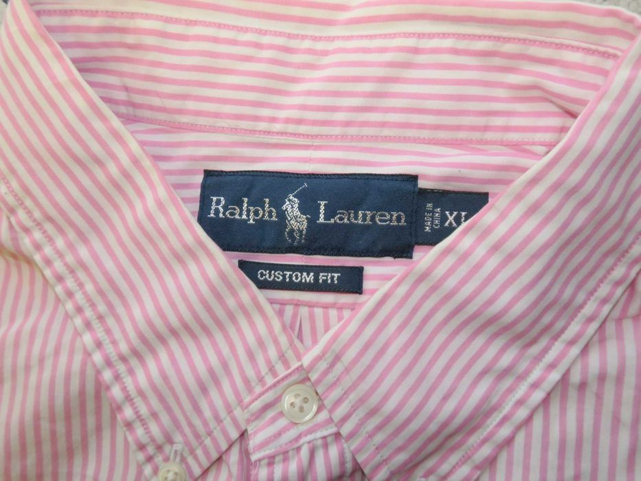 Ralph Lauren koszula w prążki na krótki rękaw XL