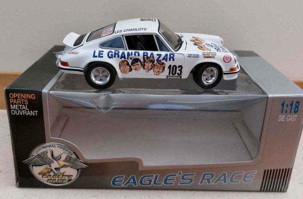 Miniatura Porsche 911 Carrera RSR 2.7 #103 de 1973 Eagle's Race 1:18