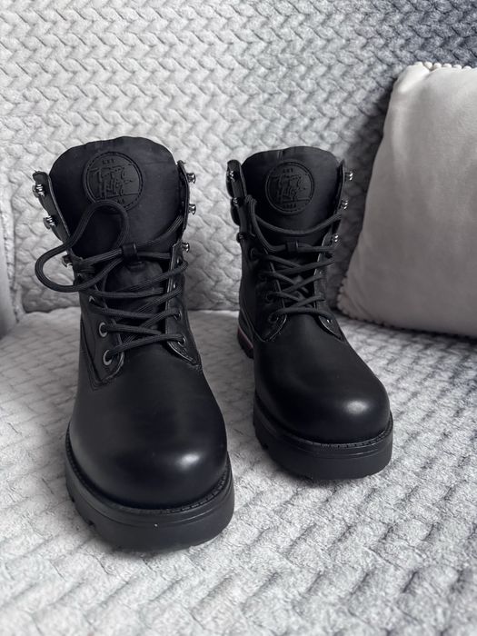 Nowe buty skorzane walkery Tommy Hilfiger 39