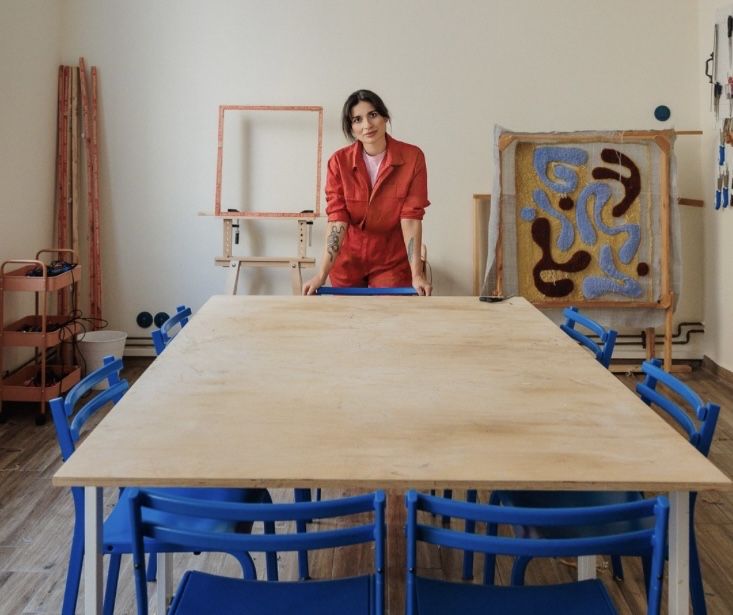 Krzesła niebieskie matalowe Ikea Genesön 7 sztuk
