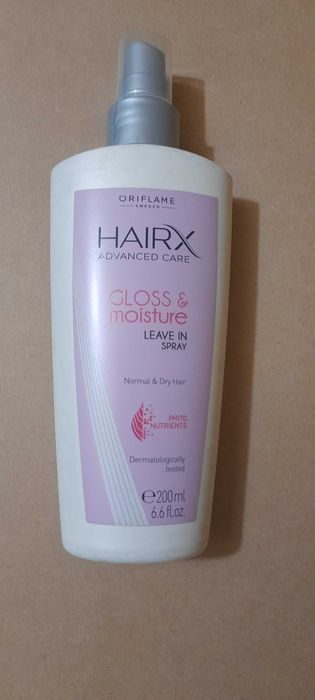 Pielęgnujący spray bez spłukiwania HairX Gloss & Moisture z Oriflame!