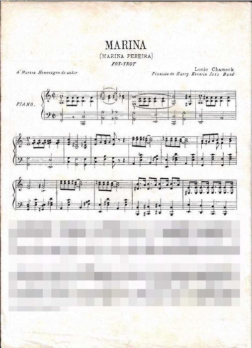 PIANO: Par de Partituras Raras de Jazz (1923) – Harry Kosarin's Jazz Band / Lucio Chameck