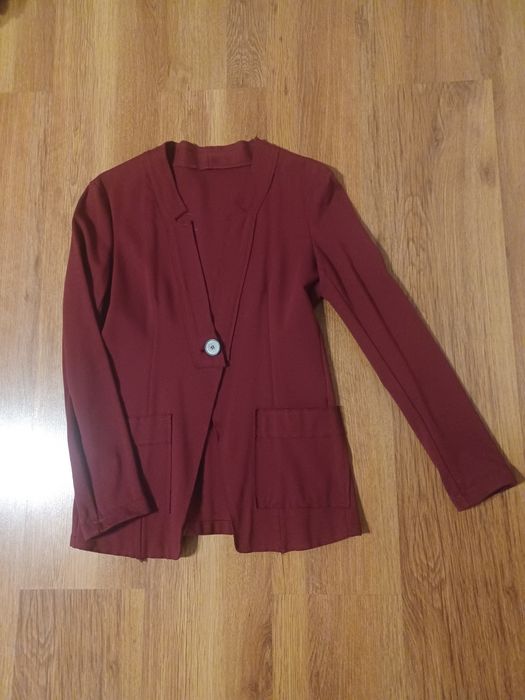 Bordowy żakiet rozmiar M