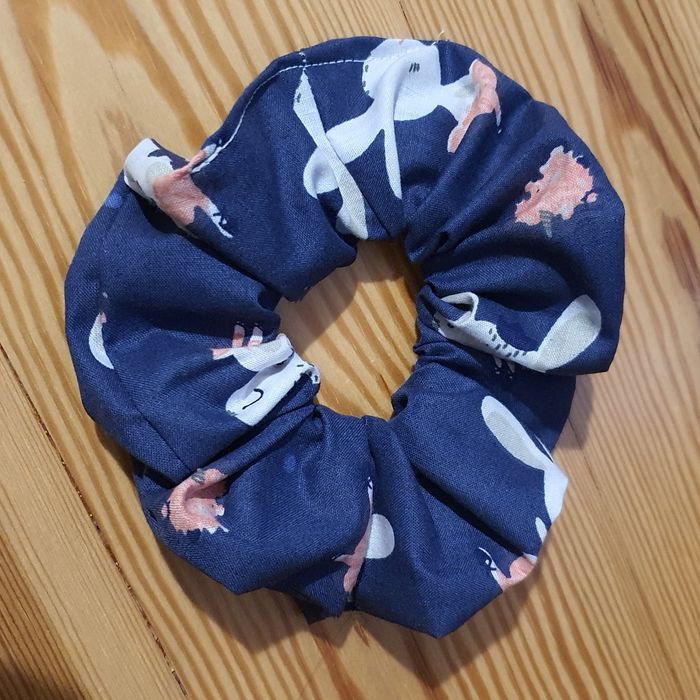 Handmade Gumka, gumki scrunchie do włosów szyte przez 10latka