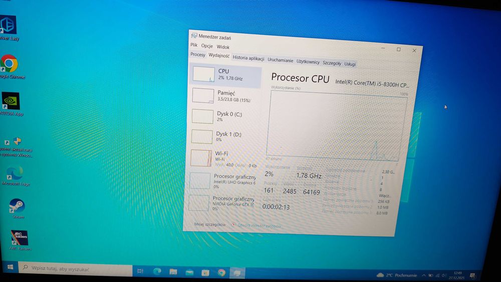 HP Pavilion i5-8300h/24GB RAM/SSD/M2/GTX 1050 ti