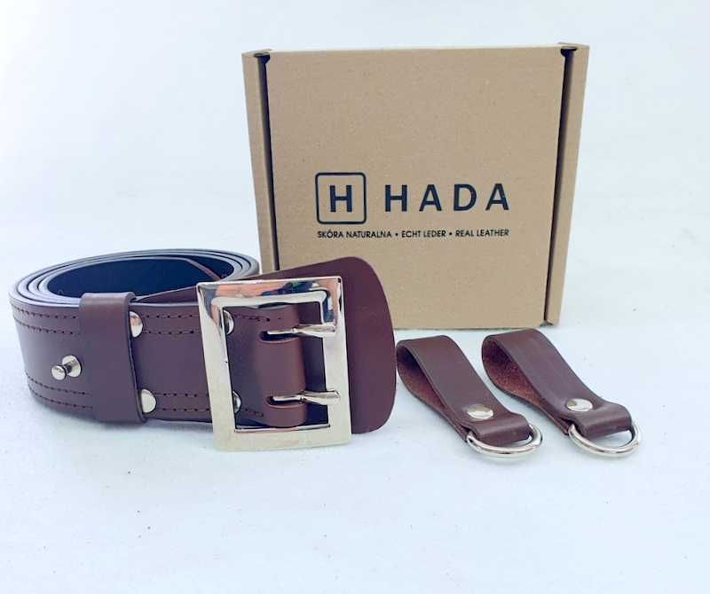 Pas oficerski wojskowy 155 jasny brąz plus dwie bojówki  XXL