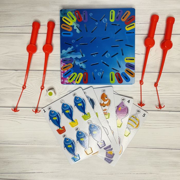 Рибалка дитяча з гачками, гра на розвиток памʼяті